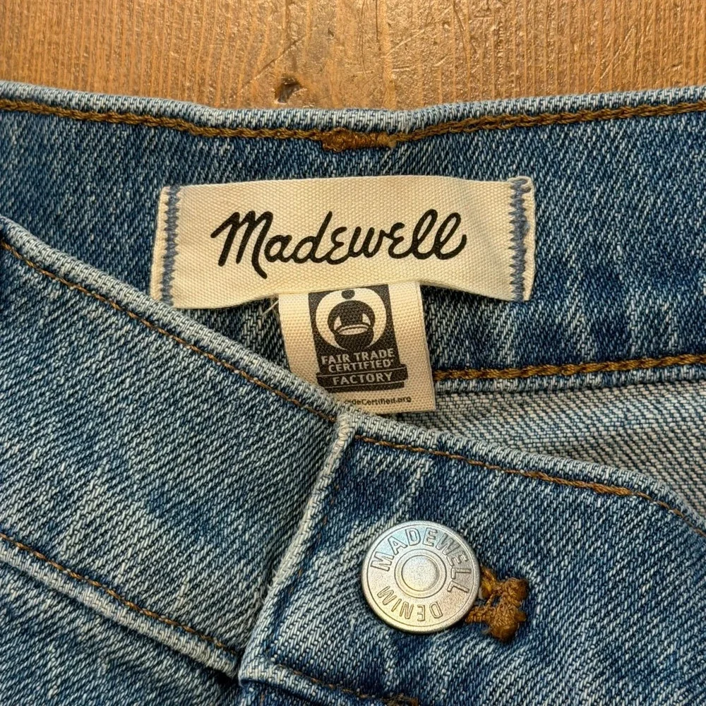 Madewell The Perfect Vintage Straight Jeans 30P Medium Wash Denim Cotton